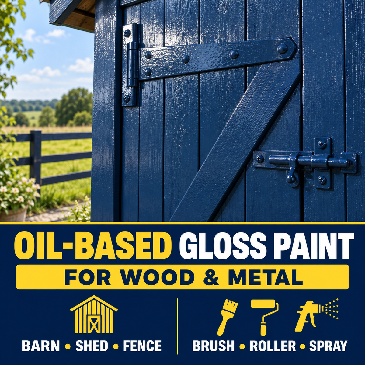 Paintmaster Oil Based Barn & Shed Paint: key benefits
