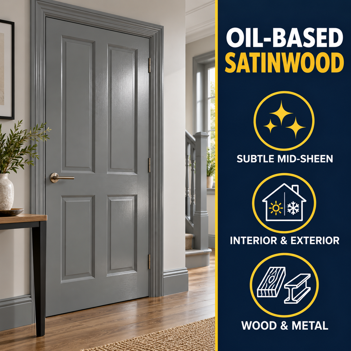 Paintmaster Oil Based Satinwood Paint: key benefits