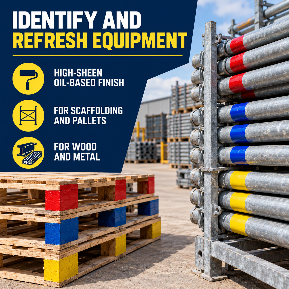 Paintmaster Pallet & Scaffold ID Paint: key benefits