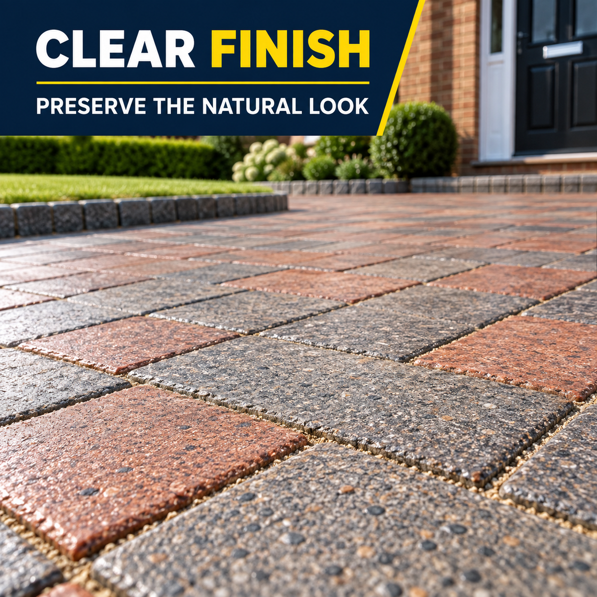 Paintmaster Clear Oil Based Block Paving Sealer: clear finish