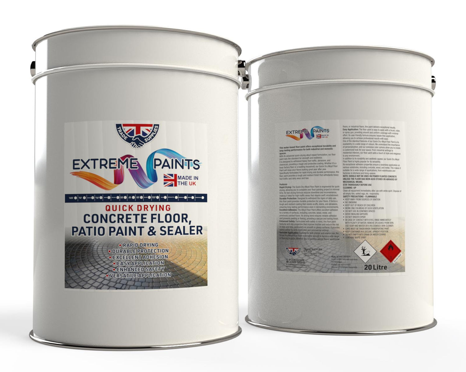 Extreme Quick Drying Concrete Floor, Patio Paint & Sealer