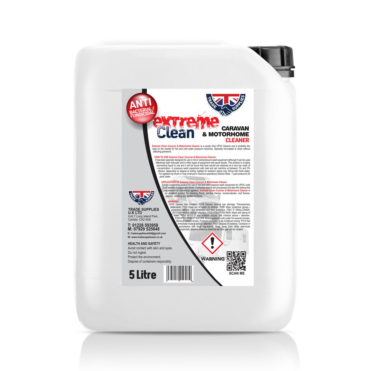 Extreme Clean Caravan & Motorhome Cleaner for Exterior Wash