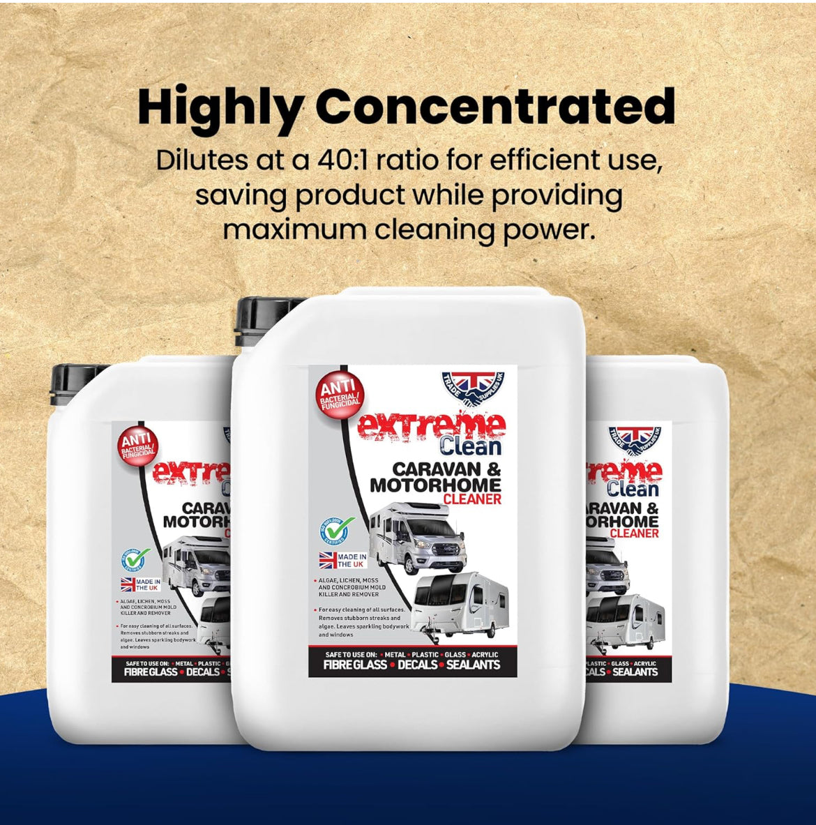 Extreme Clean Caravan & Motorhome Cleaner for Exterior Wash