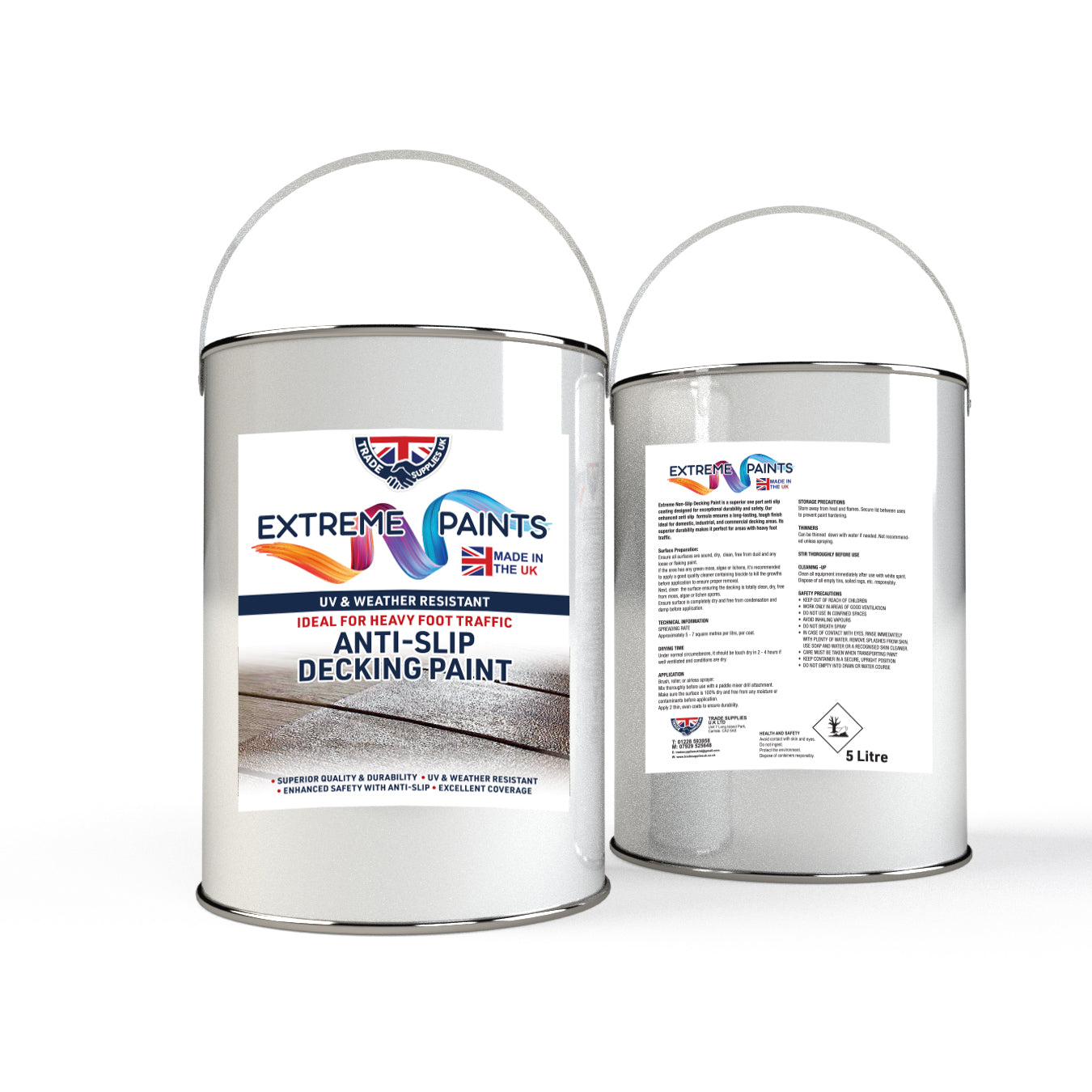 Extreme Anti-Slip Decking Paint UV and Weather Resistant