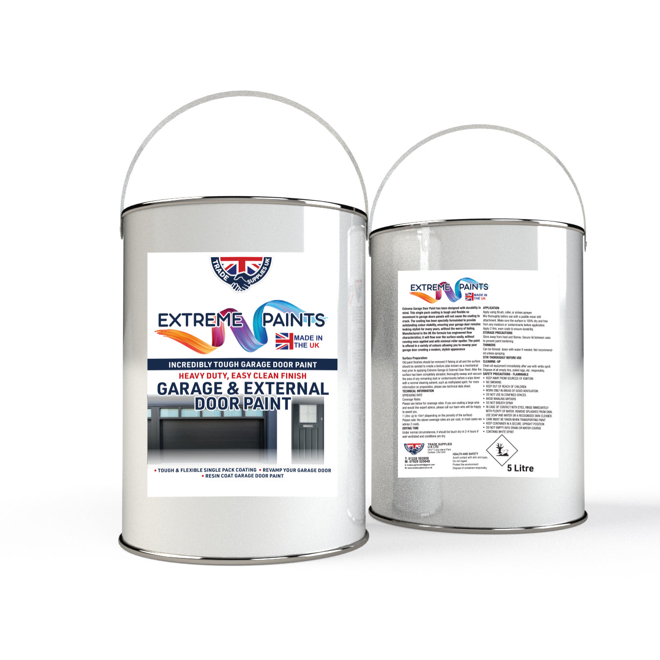 Extreme Paints Garage & External Door Paint for Durable Gloss