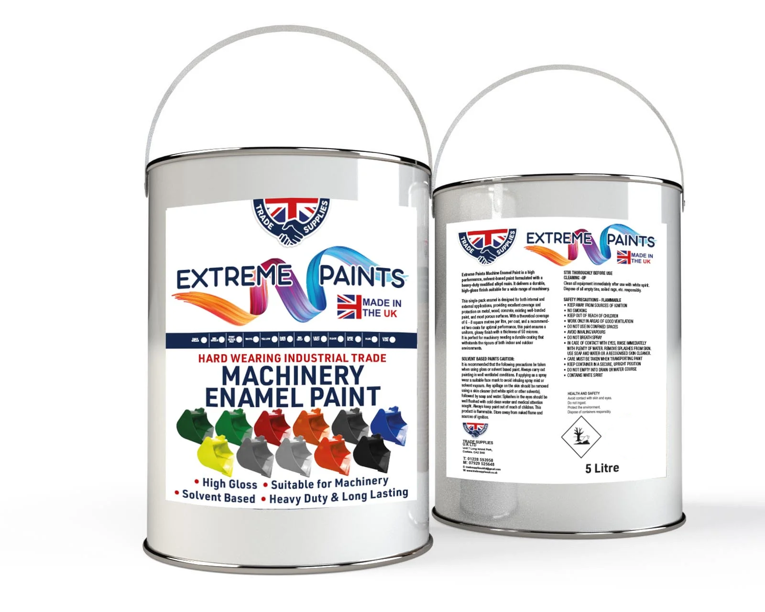 Extreme Paints Machinery Enamel for Industrial Gloss Protection