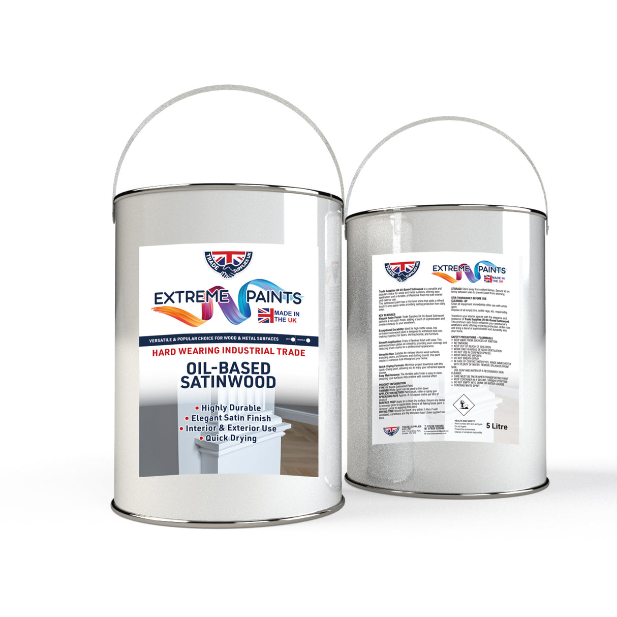 Extreme Paints Oil-Based Satinwood Paint for Durable Finish