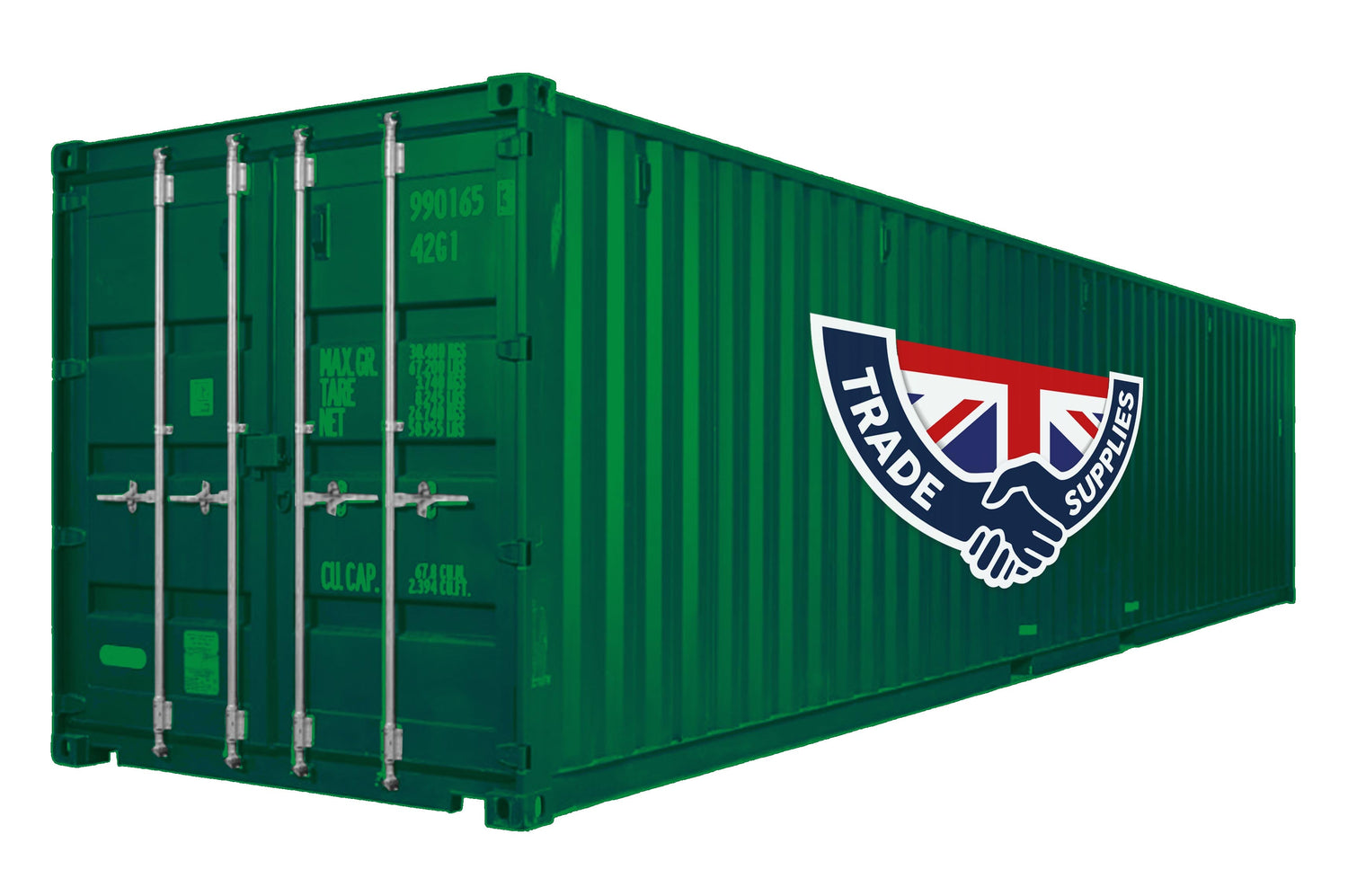 use on containers in green