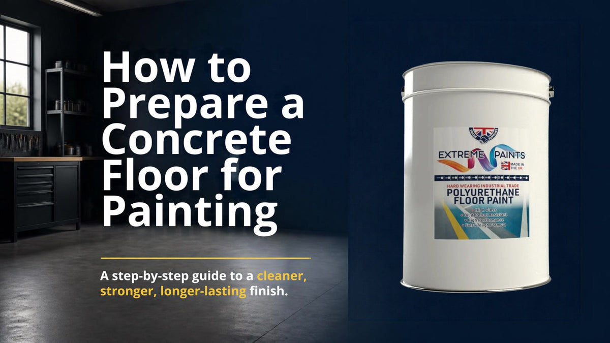 How to prepare a concrete floor for painting with Extreme Paints polyurethane floor paint