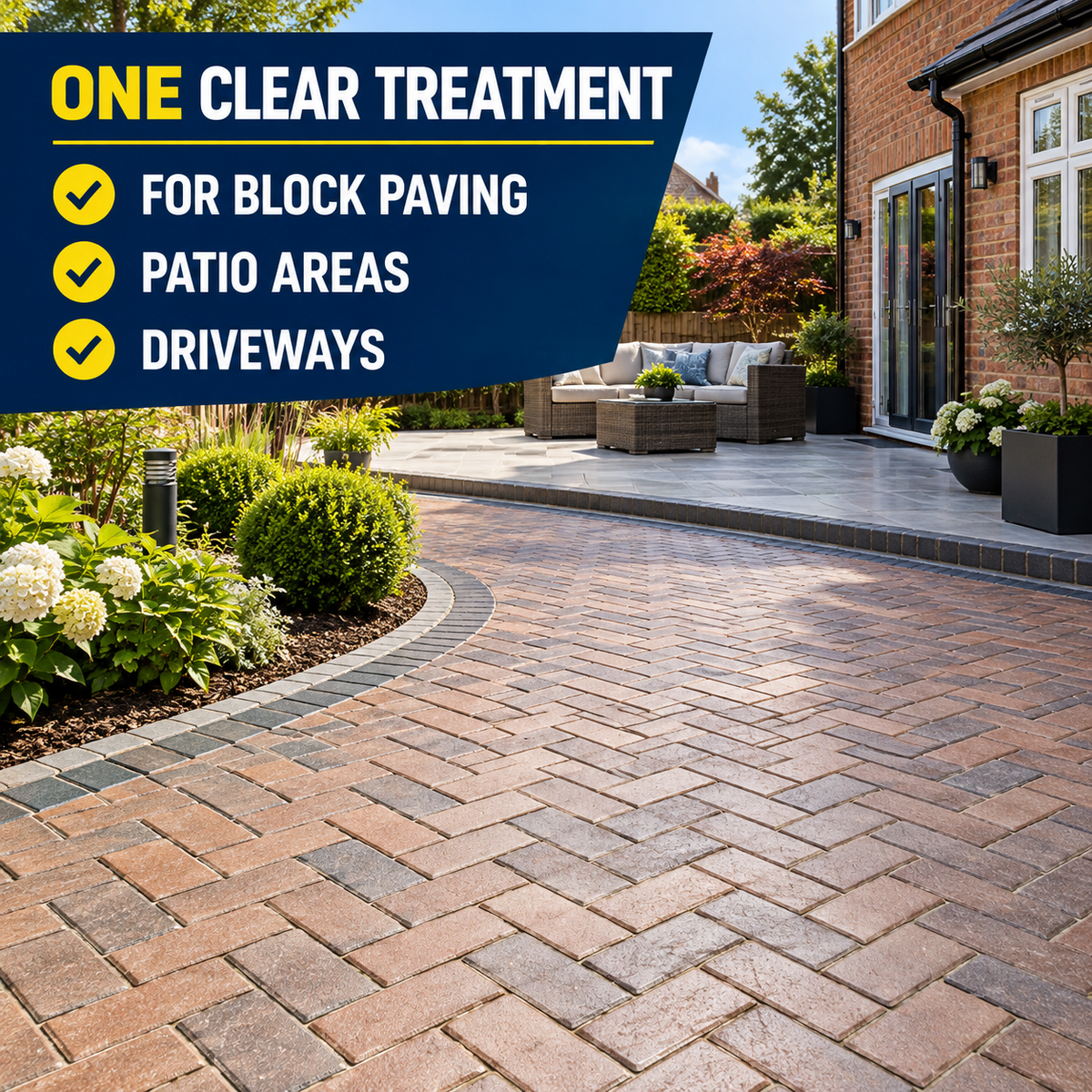 Paintmaster Clear Oil Based Block Paving Sealer: ideal uses