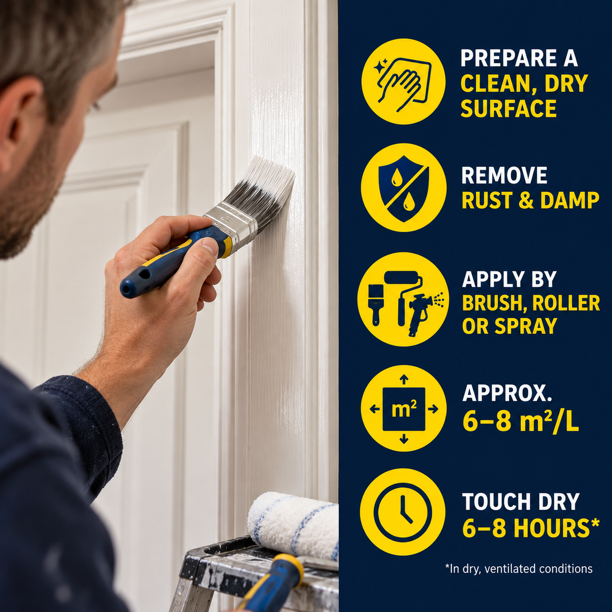 Paintmaster Oil Based Satinwood Paint: application guide