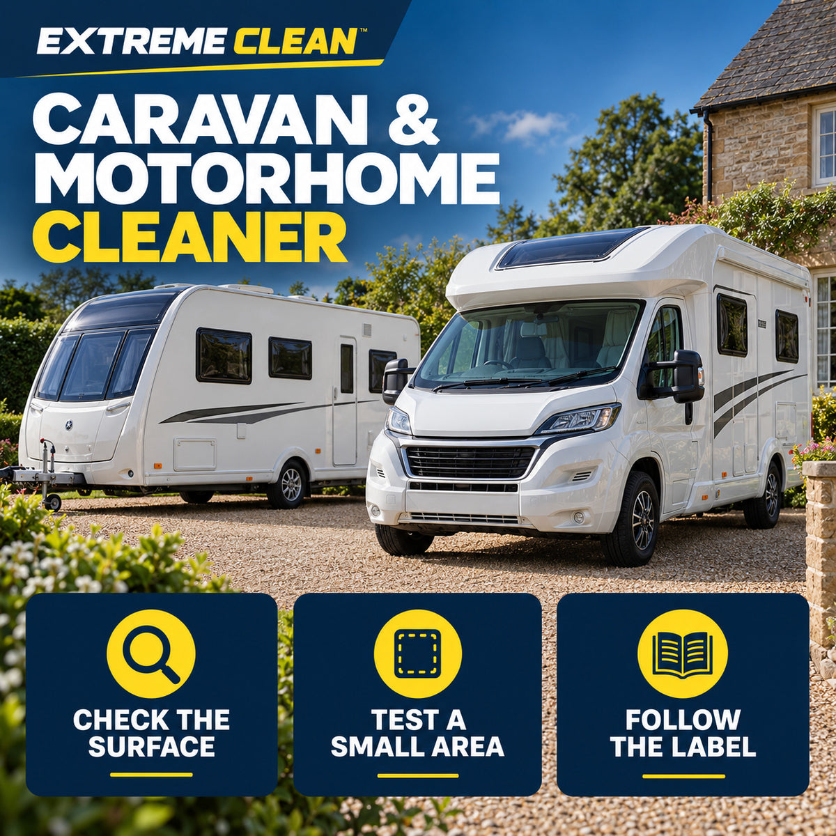 Extreme Clean Caravan & Motorhome Cleaner for Exterior Wash