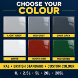 Paintmaster Oil Based Gloss Paint: colour and sizes