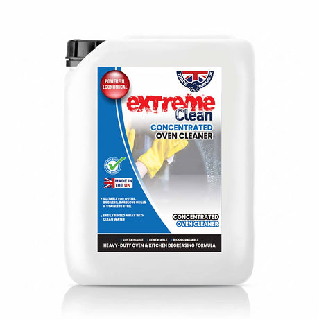 Extreme Clean concentrated oven cleaner for removing grease and burnt residue