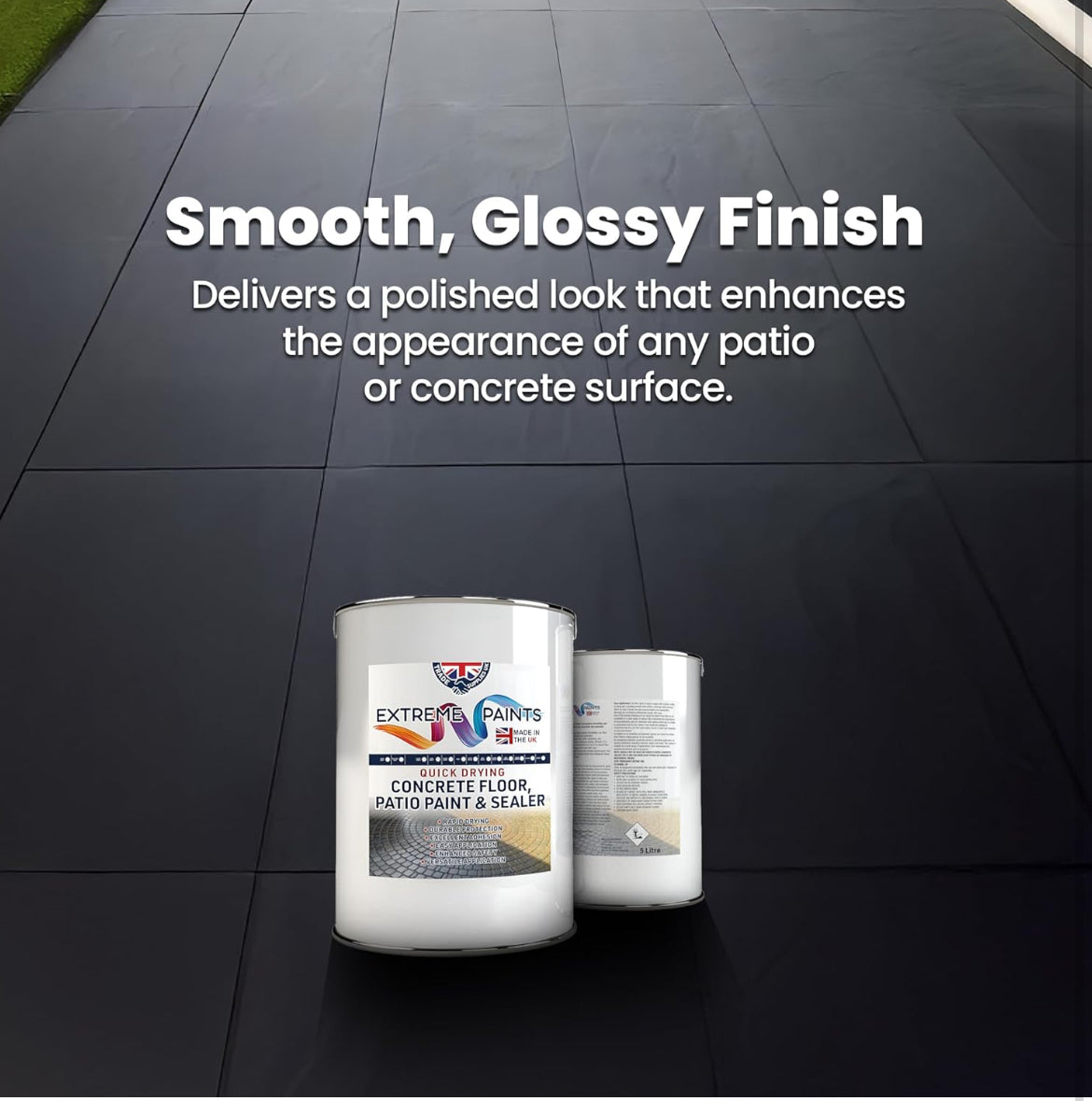 Extreme Paints Quick‑Drying Concrete Floor & Patio Paint + Sealer