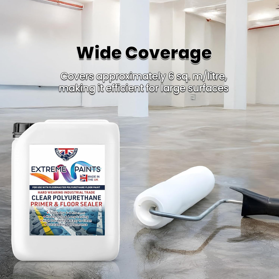 Extreme Paints Clear Polyurethane Concrete Primer & Floor Sealer