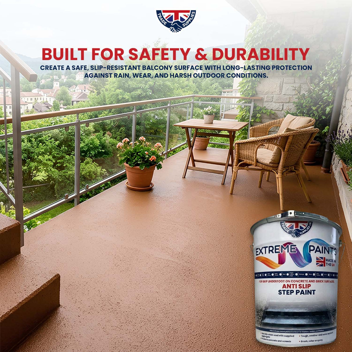 Extreme Anti-Slip Balcony Paint