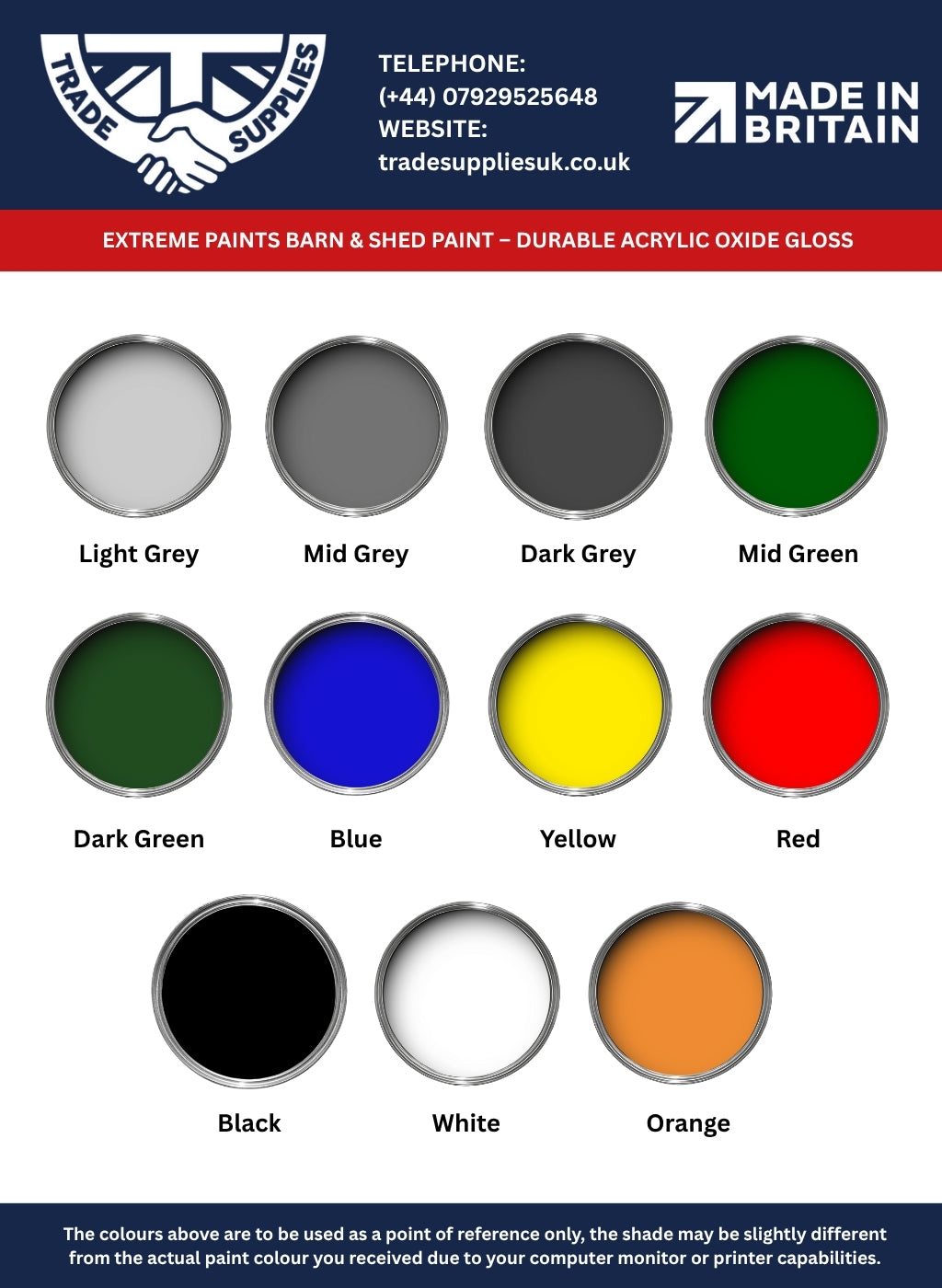 Extreme Paints Barn & Shed Paint – Acrylic Oxide Gloss