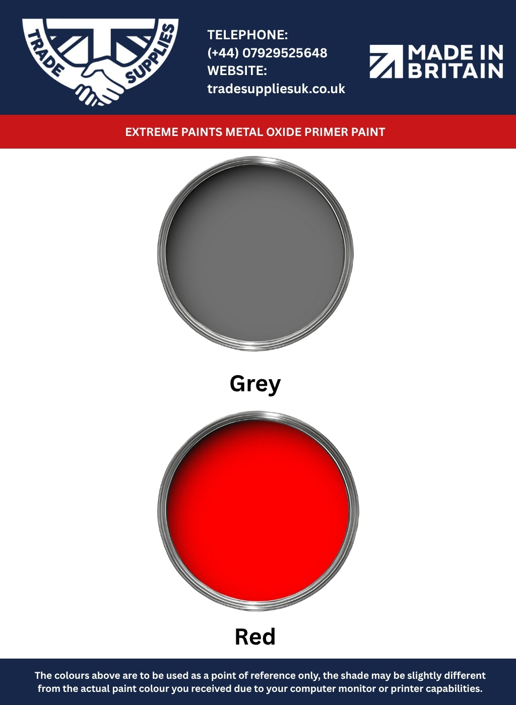 Extreme Paints Metal Oxide Primer Paint