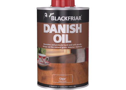 Blackfriar Danish Oil Provides Satin Finish for Wood Surfaces
