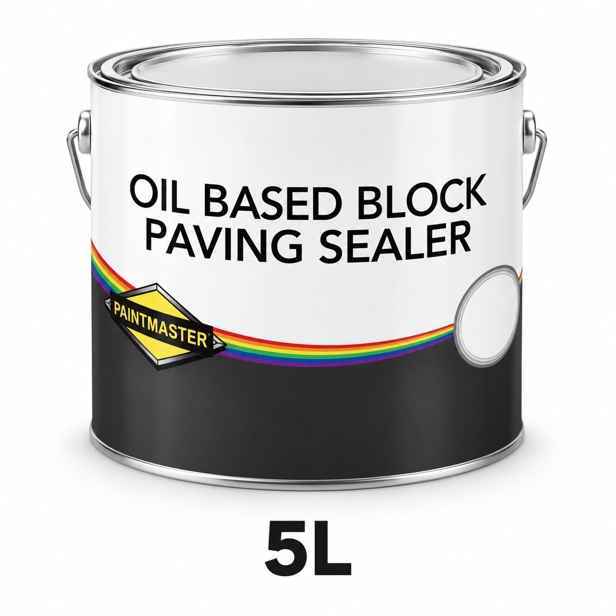 Paintmaster clear oil based block paving sealer 5L illustrative packshot