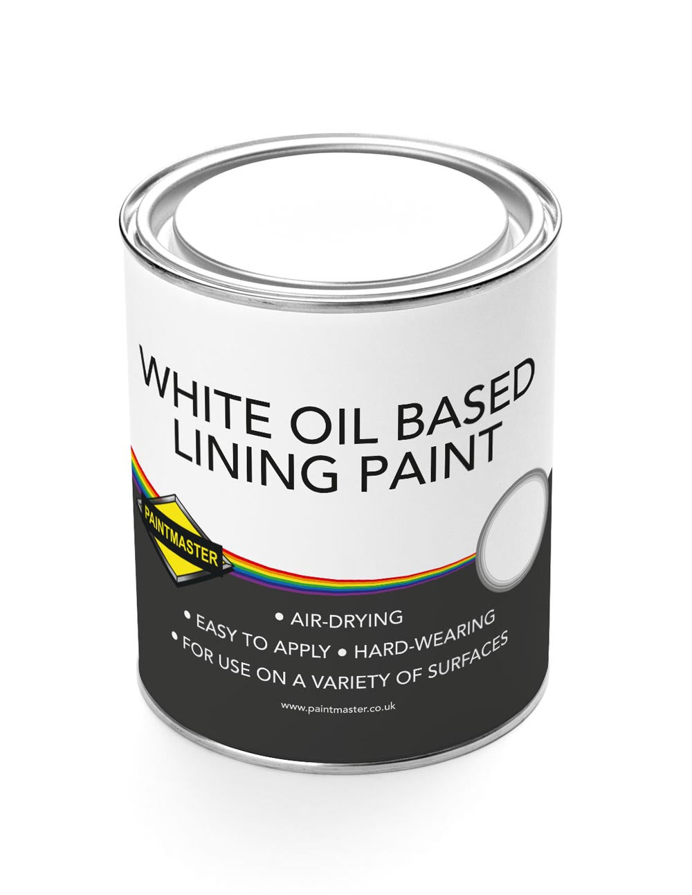 Paintmaster White Oil Based Lining Paint product tin
