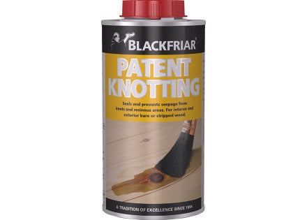 Blackfriar Patent Knotting Protects and Seals Knotty Wood