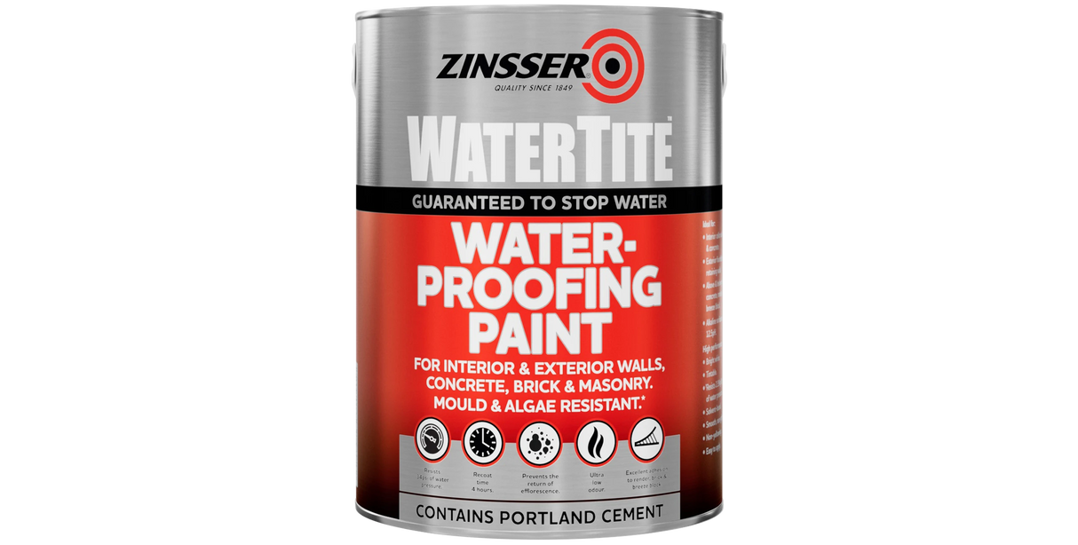 Zinsser WaterTite Interior and Exterior Waterproofing Paint